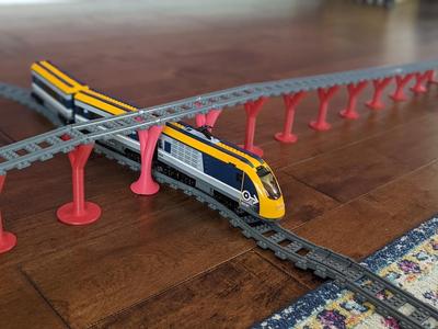 Lego City Train ramp and Bridge - Remix with numbers