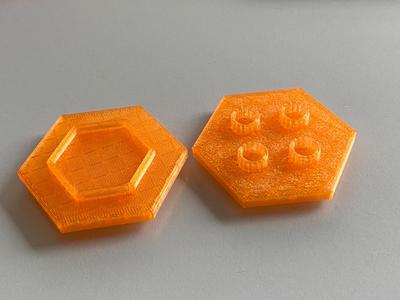 Gravitrax to Duplo adaptor (PETG with PLA Support)