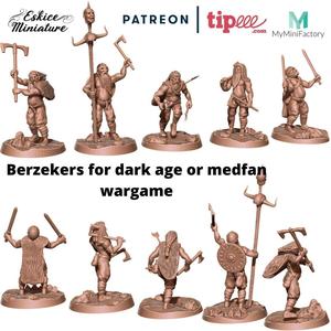 Vikings serie 3 - 10 figurines - 28mm for wargame