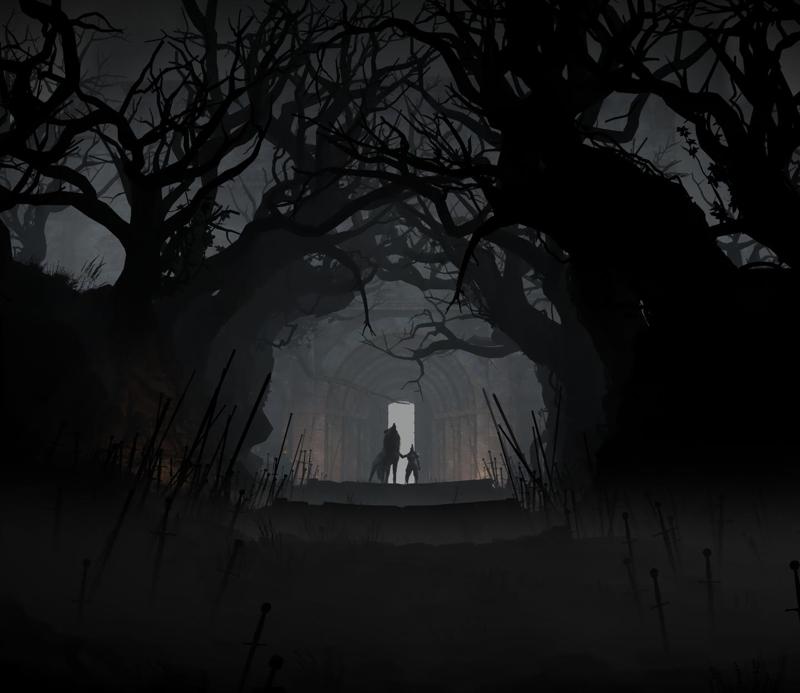 Dark Souls 3 Scene Dark Forest Graveyard