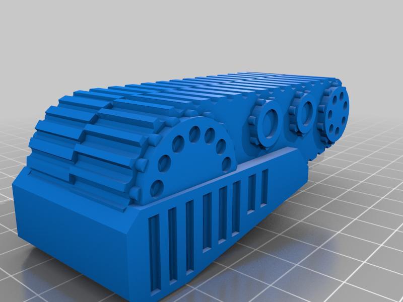 Scale model of a tank