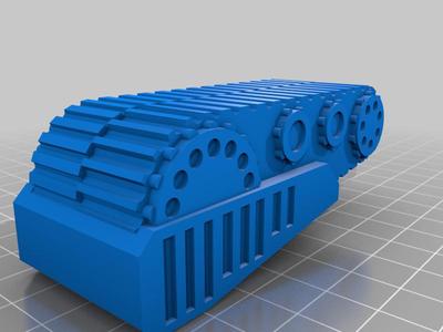 Scale model of a tank