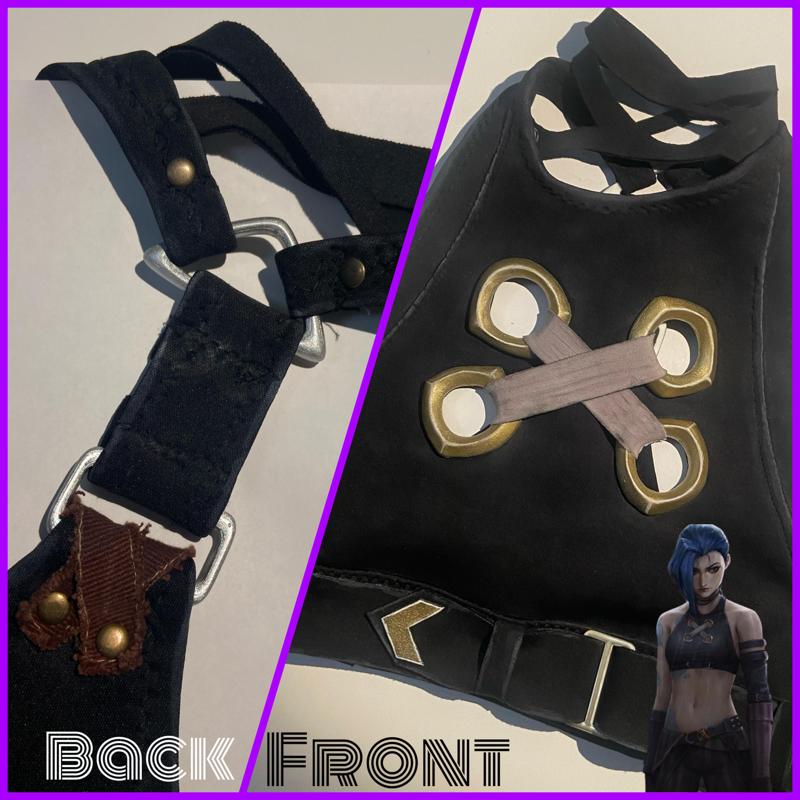 Jinx cosplay top buckles ARCANE