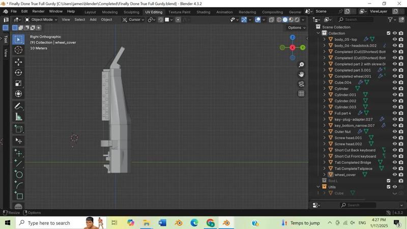 Four string hurdy gurdy   