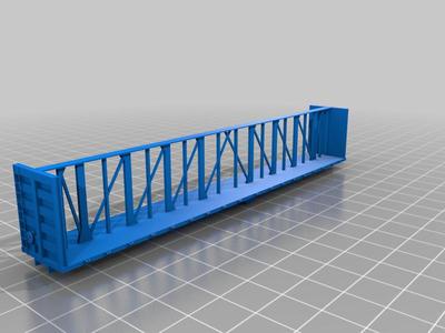 N scale centerbeam flatcar
