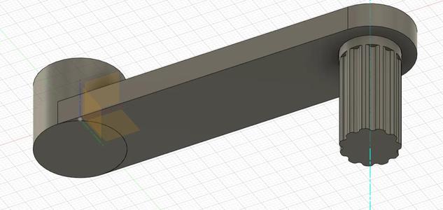 Manual crank handle for Orphan Espresso Lido 3   