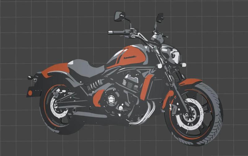 Kawasaki Vulcan 650 Keychain   