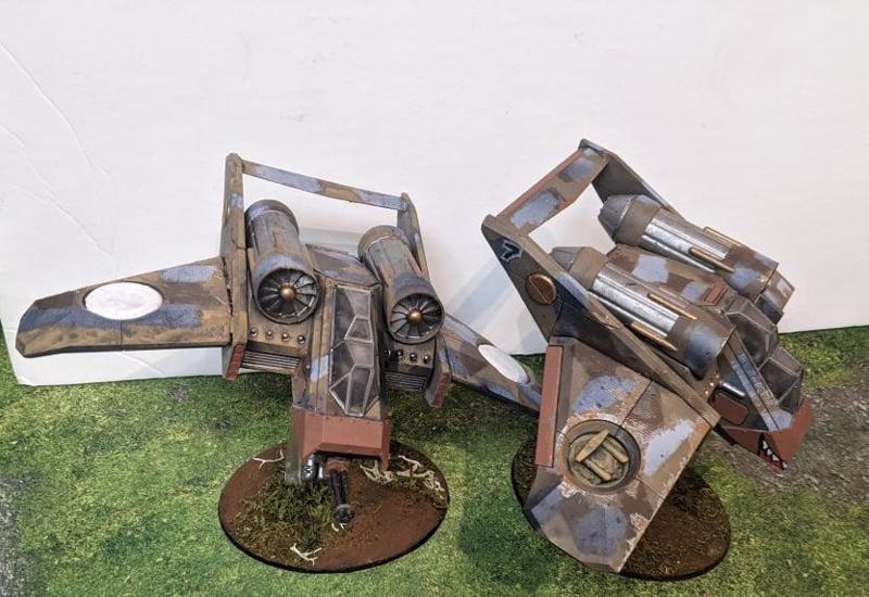 Space Communist Human Auxiliaries - Strike Fighter and Bomber