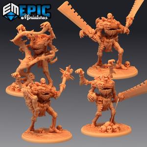 Human Bone Golem Set / Skeleton Giant Construct / Undead Guard