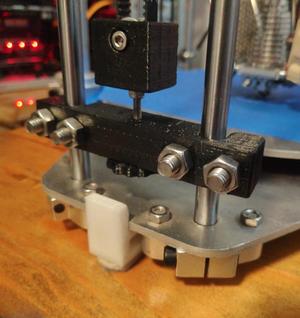 Easy thumb nut belt tension adjustment mod for 3KU Delta Printer
