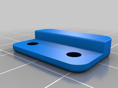 Retention brackets for glass cabinet doors