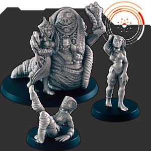 Sci-fi Crime Boss and Dancers [Support-Free]
