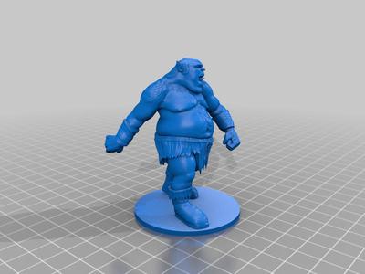 Ogre dragging club