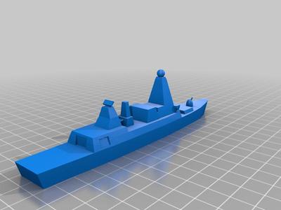 Low-poly Type 45 Destroyer (Remix)