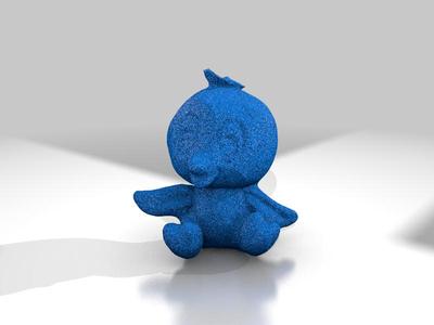 Orange plush bird
