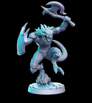 Saurian (Lizardmen Gladiator) 32mm - DnD