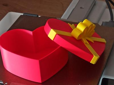 Heart shaped gift box