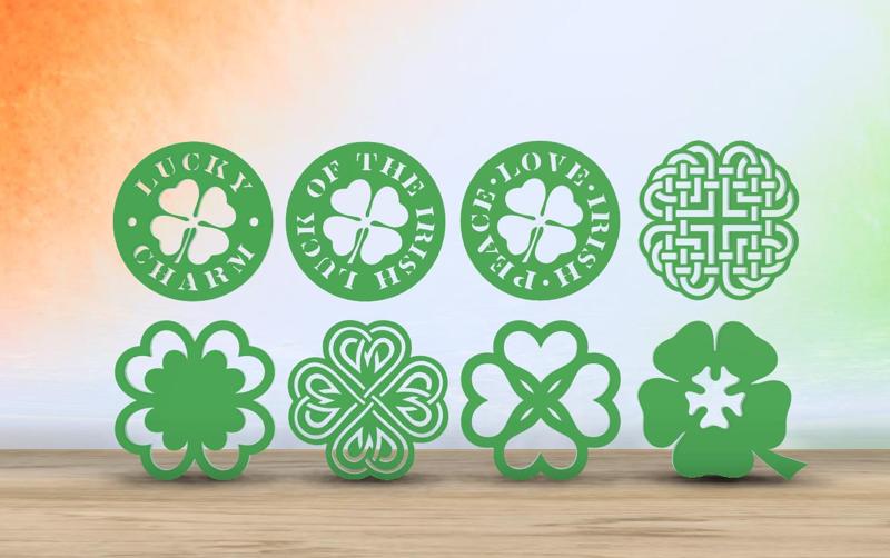 Saint Patrick's Day - Irish Themed - 8 Coaster Set