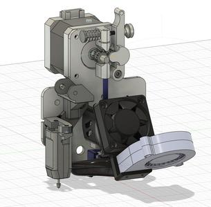 MinionD Ender 3 Dual duct | 5015 variant CR Touch Mount and Cable Chain Mount Point