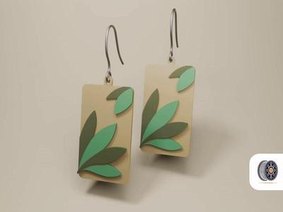 Verdure | A Modern Minimalist Floral Earring Set