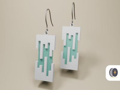 Prism Drops | Minimalist Futuristic Earrings | AMS