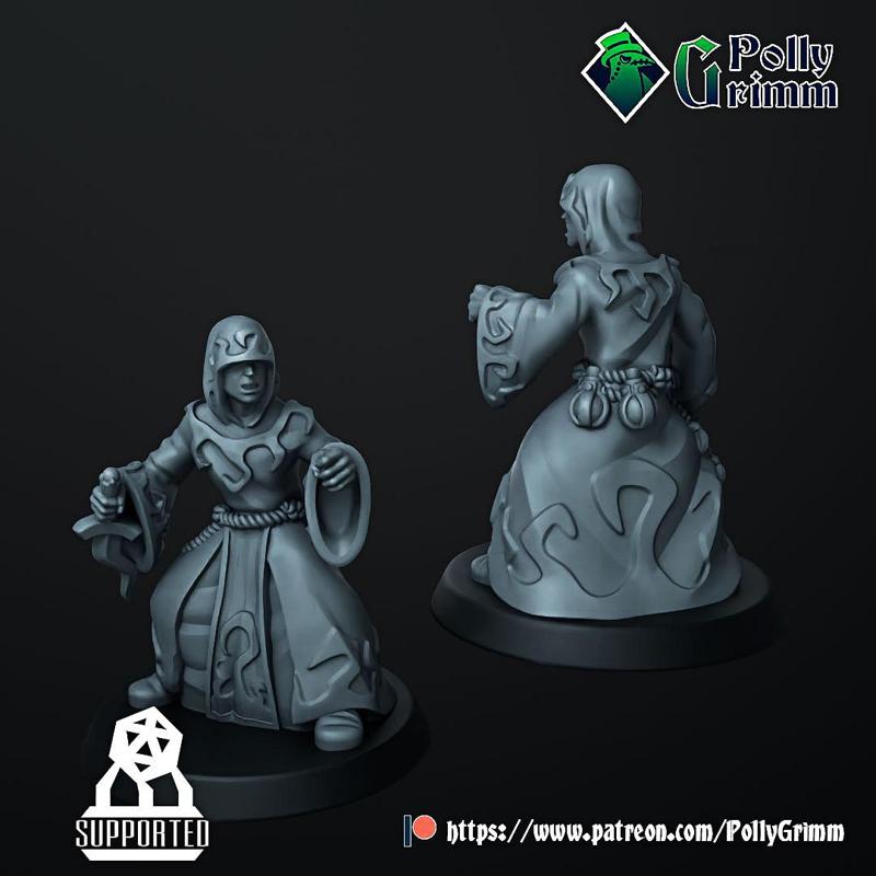 Horror from the deep. Lovecraft miniature. Cultist ver 2