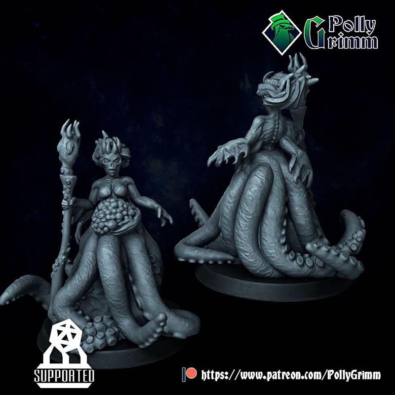 Horror from the deep. Lovecraft miniature. Mother Hydra ver 1