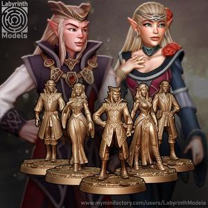 Radiant Elf Citizens - 32mm scale