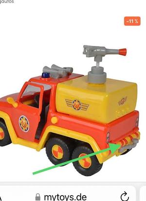 Fireman Sam trailer hitch Pickup Venus / Feuerwehrmann Sam Anhängerkupplung   