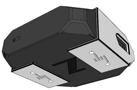 HP Z2 mini PC under-bench-mount (PC and power)