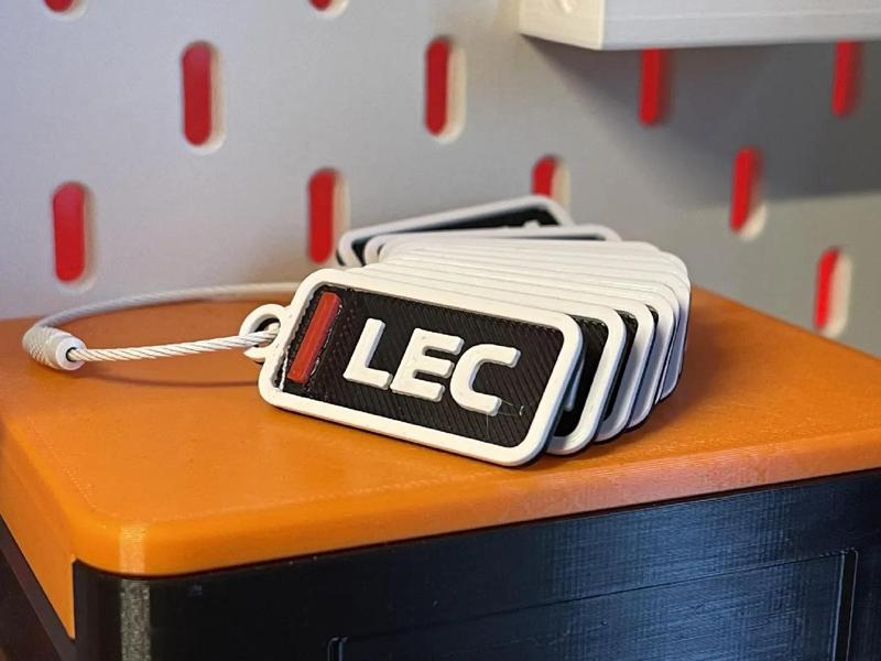 Charles Leclerc - F1 Driver (Ferrari) Leaderboard Keychain - Season 2025   