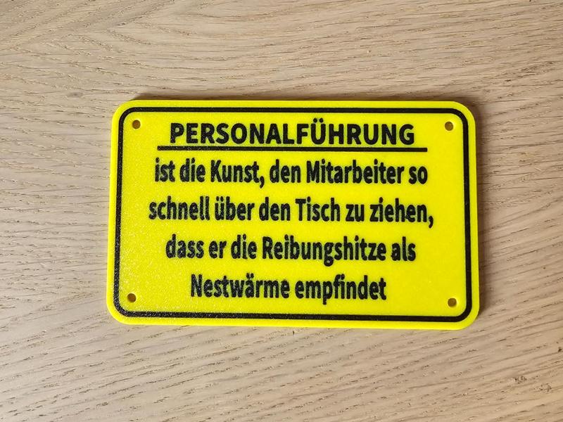 Funny Sign Personnel Management