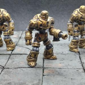 Warcast Soldier w/ Gun, Construct Miniature