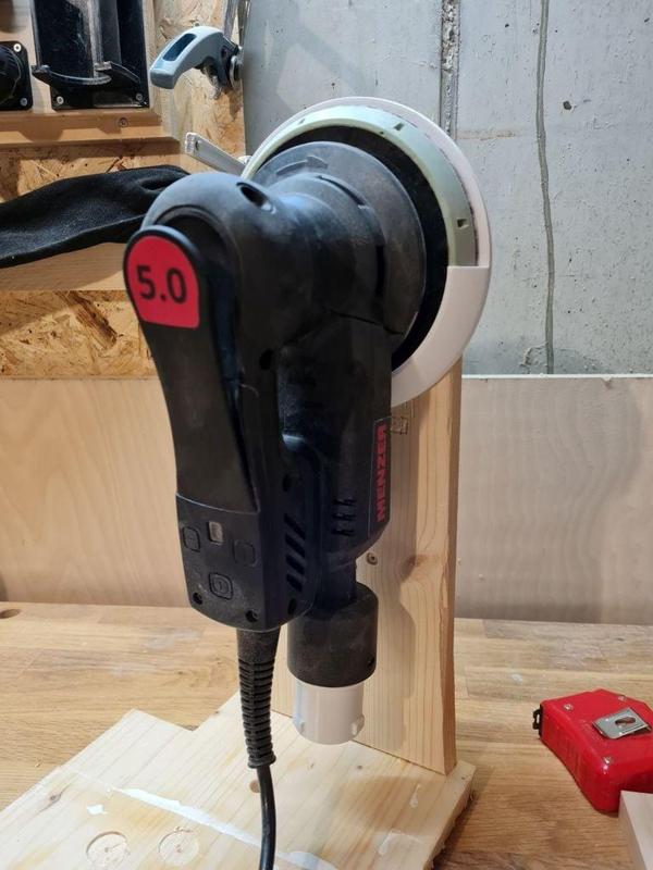 Random Orbital Sander wall mount for 150mm sanding discs