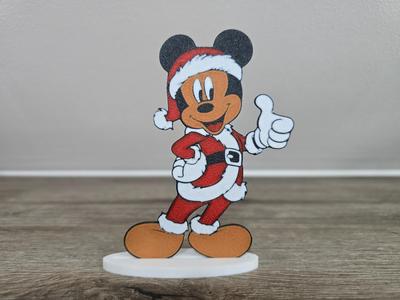 Mickey Mouse Santa 2D Decoration