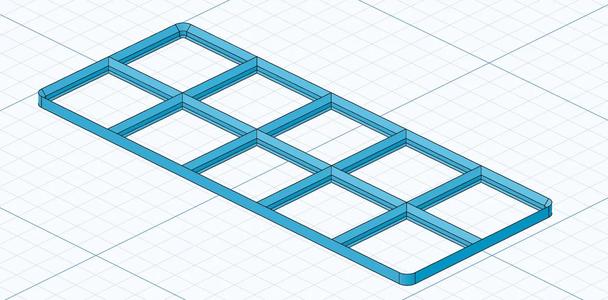 5 by 2 gridfinity baseplate   