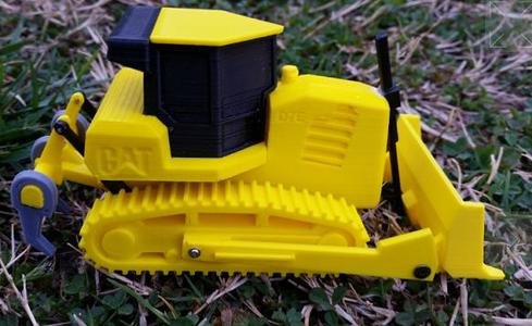 Easy to print Generic Bulldozer REMIX CAT D7E