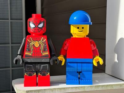 Big Brick Iron Spider Figure Man - 10 Inches