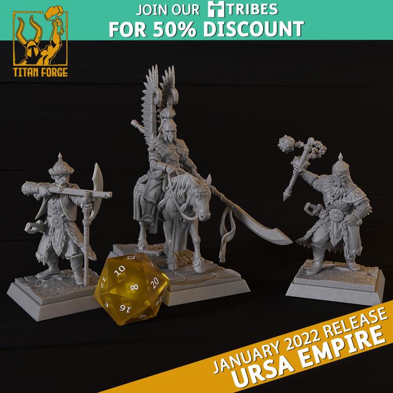 Imperial Hussars - Ursa Empire - Titan Forge Miniatures January 2022