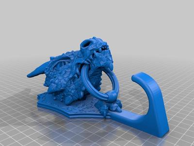 Dragon wall hook with magnet mount