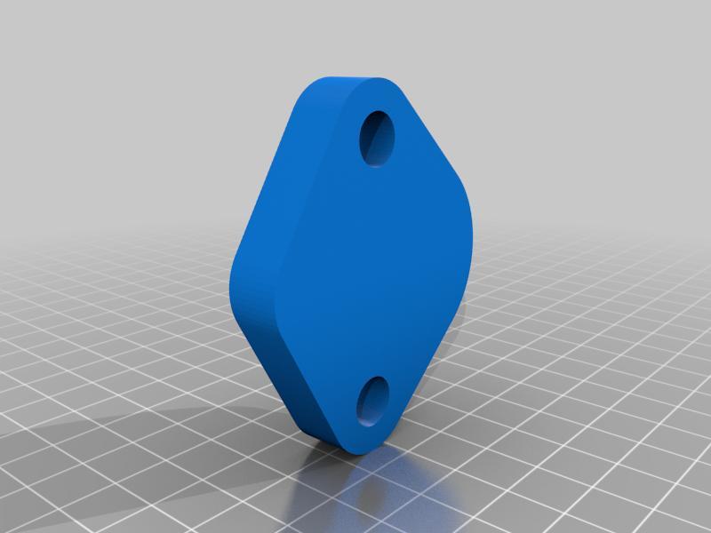 Volvo redblock mechanical fuel pump block off plate