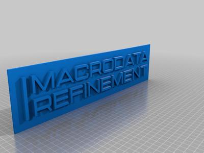 Macrodata Refinement door sign (Severance)