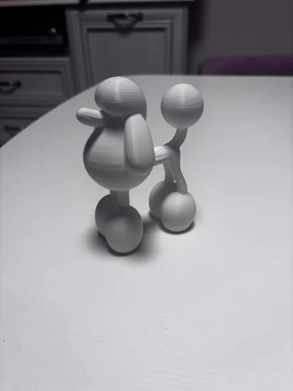Poodle dog sculpture   