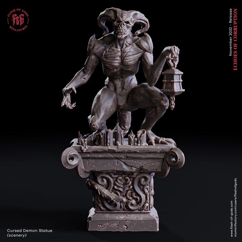 Scenery - Cursed Demon Statue