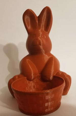 Osterhase mit Korb zum befüllen/Easter bunny with basket to fill   