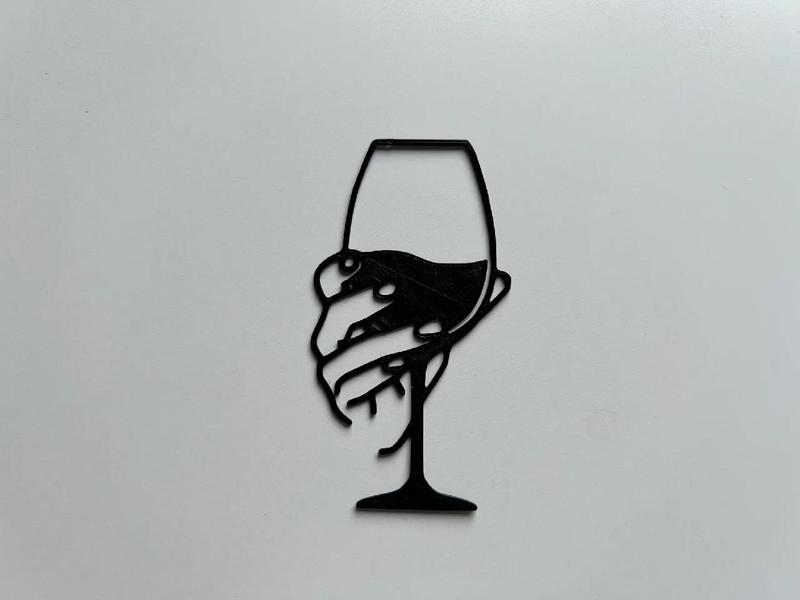 Glass Of Wine Wall Art #2   