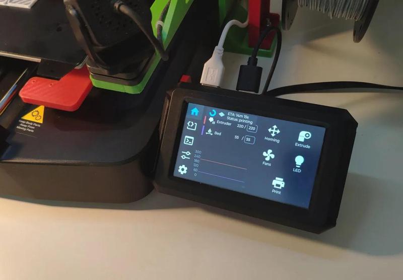 Ender 3 V3 KE Guppy screen holder   