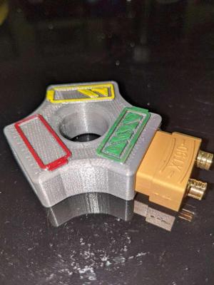 XT90 battery cap with charge indicators