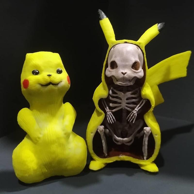 pikachu skeleton