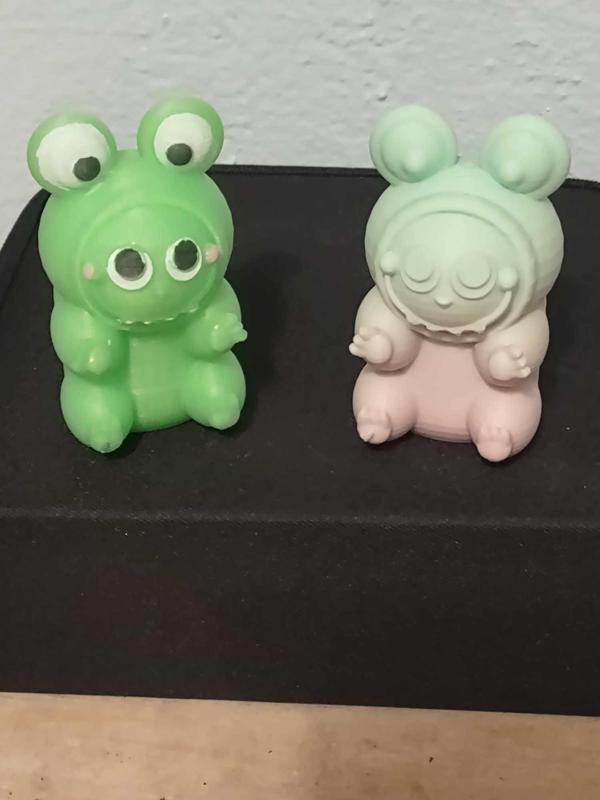 Labubu inspired Little Monsters Frog Commercial Use